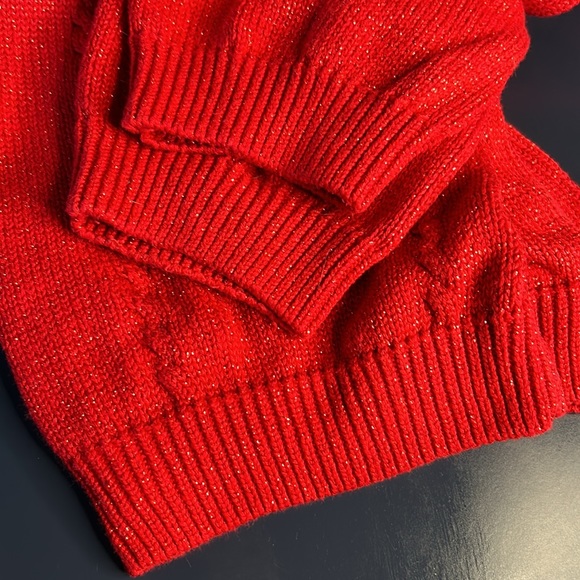 Traditional red sparkle sweater, Tabi International - Picture 5 of 6